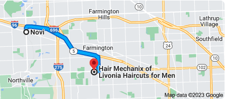 Novi to Hair Mechanix Livonia